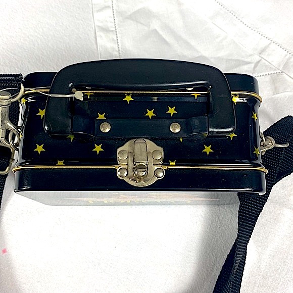 VINTAGE Fiorucci Box Bag with Crossbody Strap - Picture 8 of 11